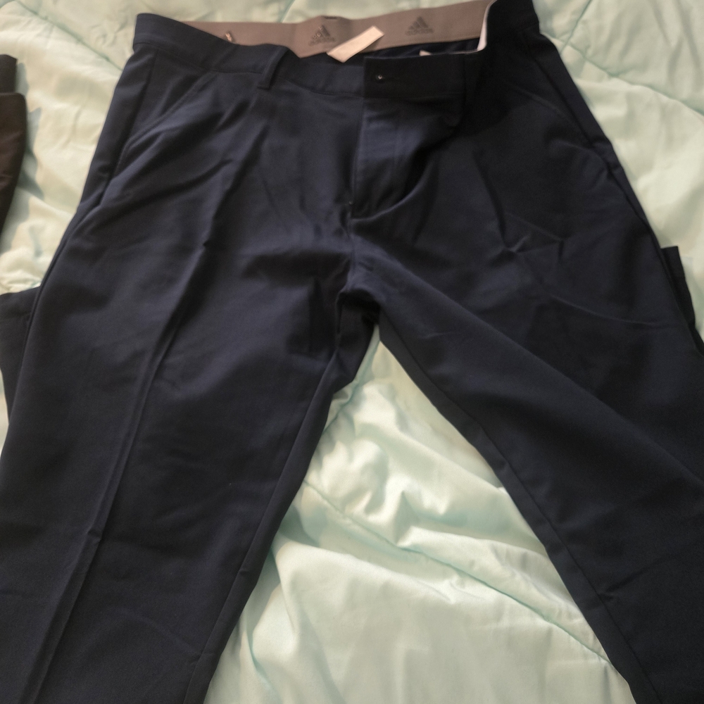 Adidas Men's Dark Blue Dress Pants